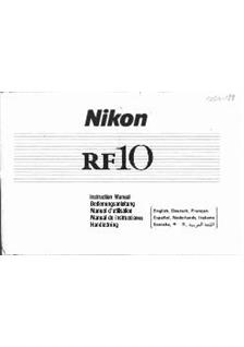 Nikon RF 10 manual. Camera Instructions.